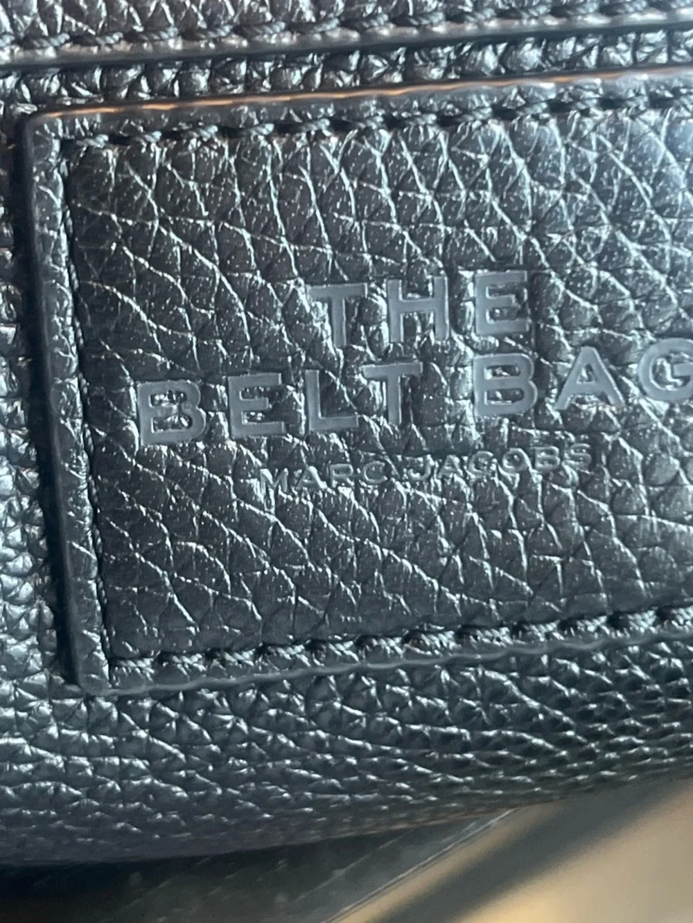 Marc Jacobs Black Leather Crossbody Belt Bag